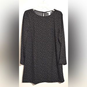 Black Polka Dot Shift Dress